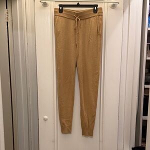 Quince Cashmere Camel Joggers